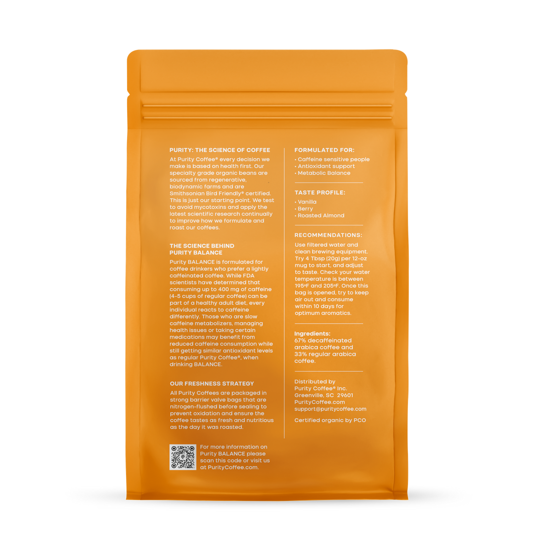 BALANCE: ²/₃ Decaf Whole Bean Coffee BALANCE: ²/₃ Decaf Whole Bean Coffee