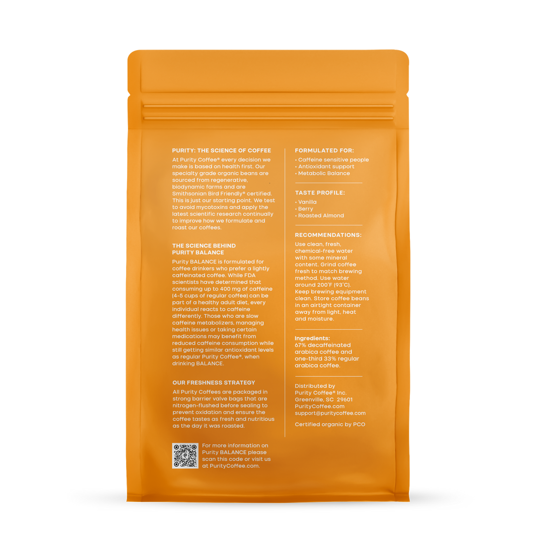 BALANCE: ²/₃ Decaf Whole Bean Coffee BALANCE: ²/₃ Decaf Whole Bean Coffee