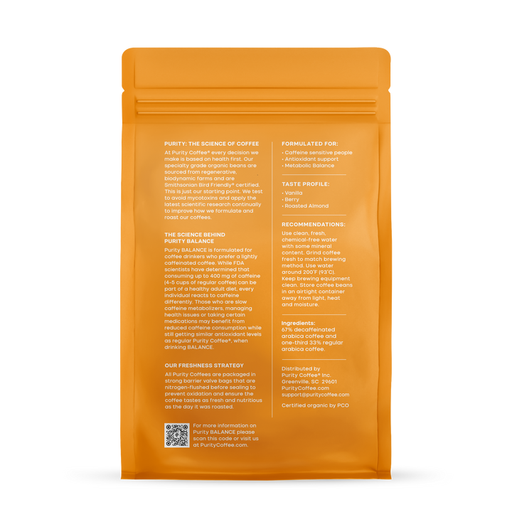 BALANCE: ²/₃ Decaf Whole Bean Coffee BALANCE: ²/₃ Decaf Whole Bean Coffee