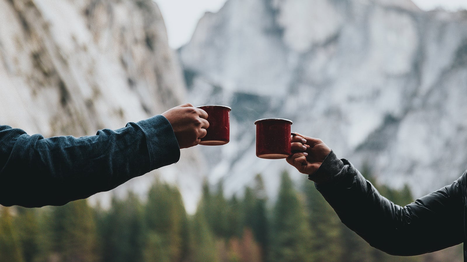 Drinking Coffee in the Mountains
