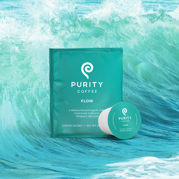 Purity Coffee Flow sachet and pod