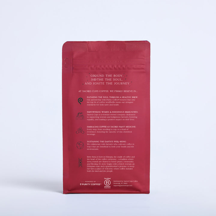 Sacred Cups Coffee - Bette Buna - Back